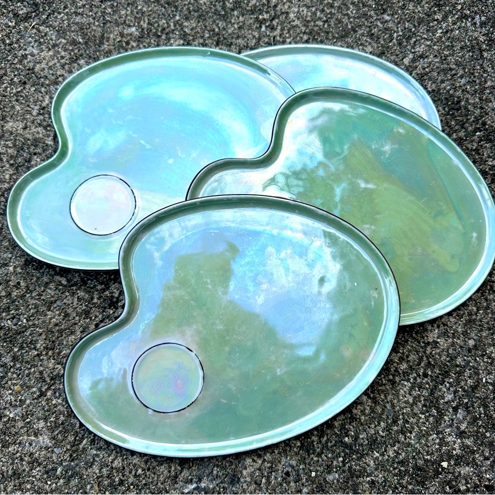 Atlas Lusterware Snack Plates (4)
